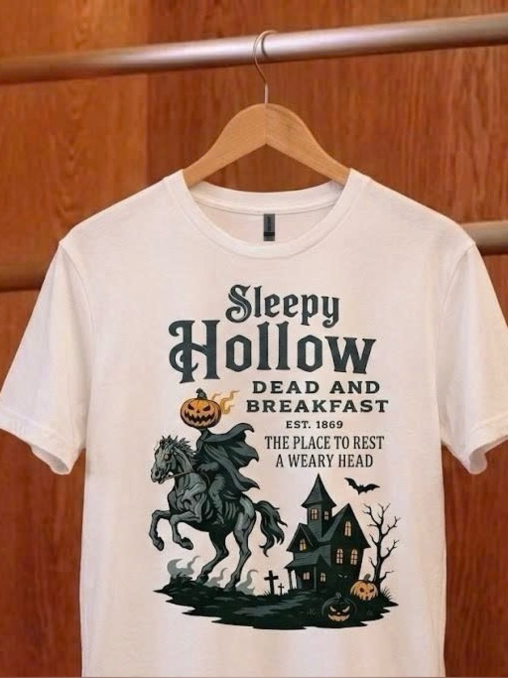 Sleepy Hollow Dead & Breakfast Graphic Tee Halloween T-shirt